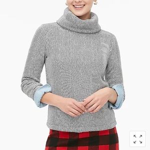 JCrew long sleeve funnel neck pullover sweater